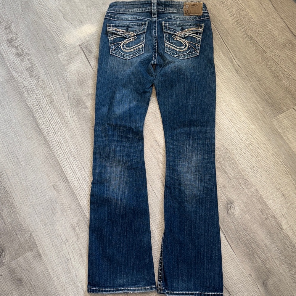 Silver Jeans Women's Distressed Blue Jeans - Picture 8 of 8